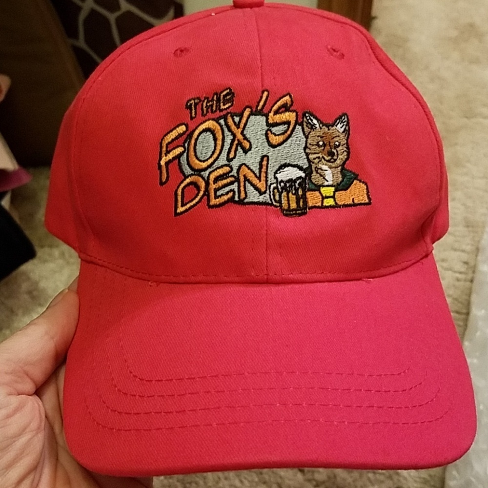 The Fox's Den Red Adjustable Cap